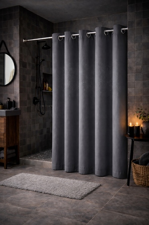 Текстильна штора для ванни NOW-ART, 200 x 200 см