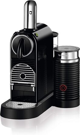 Кавомашина Nespresso De'Longhi Citiz EN267.BAE з капучинатором, енергозберігаюча, 1710 Вт, 1 л, чорна