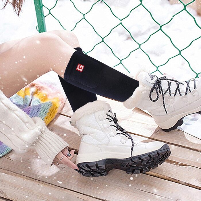 Спортивні грілки для ніг Svpro з підігрівом, акумуляторні, для чоловіків та жінок, чорні. Ідеально для кемпінгу та полювання.