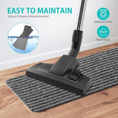 Килимок на сходи ToStair, 20x76 см (15 шт.) - антиковзка підкладка для сходів, захист для дерев'яних ступенів, килимки на сходи для дому (сірий)