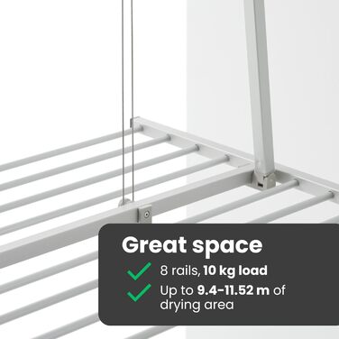 Foxydry Mini - Вертикальна сушарка для білизни, розкладна, алюміній та сталь, 128x54x25 см (Сірий)