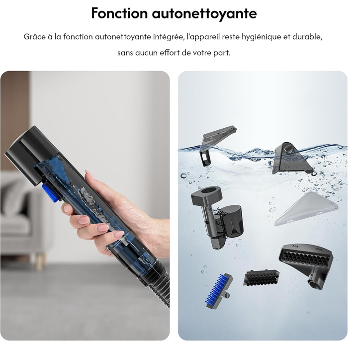 B Flowyfresh - миючий пилосос для диванів, килимів, меблів та авто. Мийний пилосос, 13 kPa, швидке сушіння, великий об'єм резервуару (1.8 л + 0.8 л), самоочищення