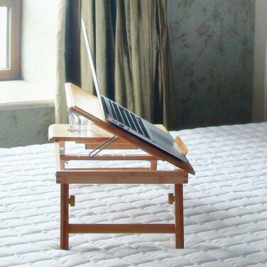 Столик для ноутбука BAKAJI: регульований, складний, 55x35x29 см