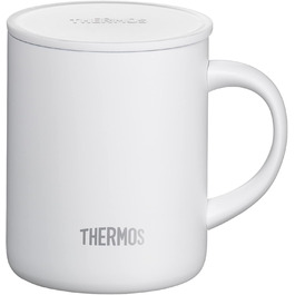 Термос із нержавіючої сталі Longlife Cup 350 мл, чашка-термос з кришкою, для кави та напоїв, зберігає тепло, ідеально для офісу та кемпінгу (Snow White)