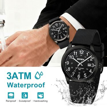 Чоловічий годинник LN LENQIN з датою, водостійкий 30M, з нейлоновим ремінцем, сірий | Годинник для медсестер