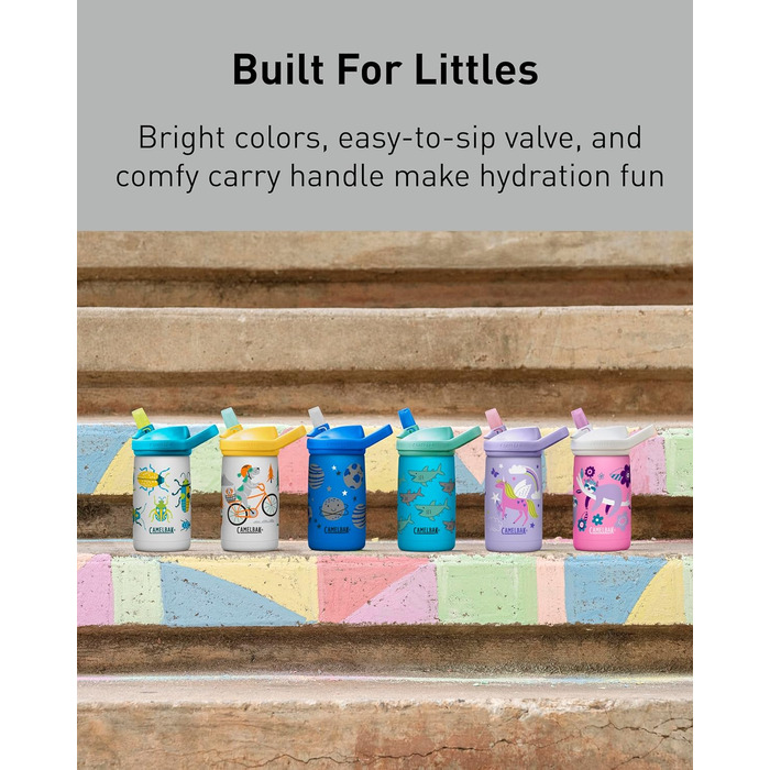 CamelBak Eddy+ Kids Sst Vacuum-Insulated Bottle 350ml 12Oz (Shark School)