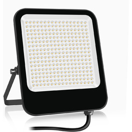 200W LED Floodlight Outdoor Warm White 3000K, Super Bright LED Floodlight 20000LM LED Spotlight Floodlight IP65 Waterproof Outdoor Security Light for Backyard, Driveway, Garage, Hallway, Garden