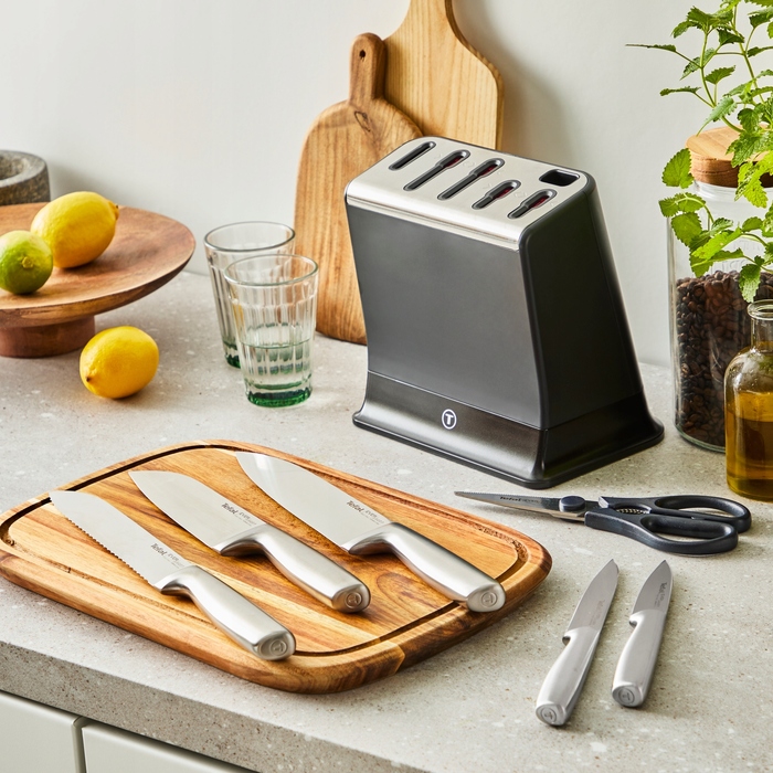 Набір ножів у підставці Tefal EverSharp, 5 предметів