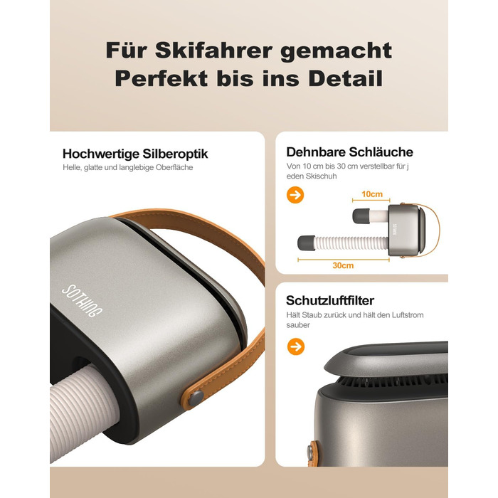 Сушарка для взуття електрична SOTHING 95W з озонуванням, 3 режими, таймер до 9 годин, для лижних черевиків