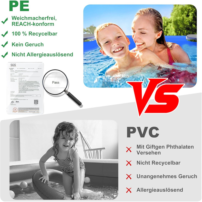 Басейн сталевий каркасний 110x110x35 см, блакитний - для саду та відпочинку