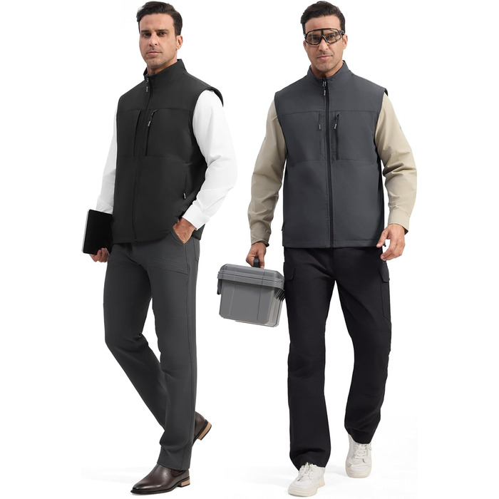 Чоловіча флісова вітровка Free Oldier: тепла, вітронепроникна, двостороння, для роботи та прогулянок. Колір: синьо-чорний (L, сіро-чорний)