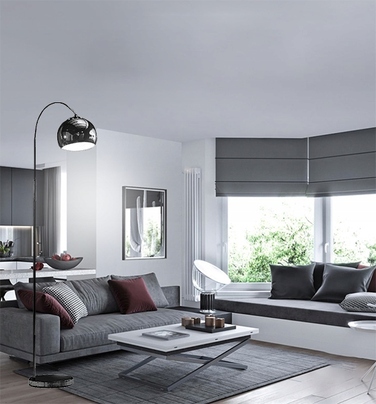 Торшер Krislamp Aura E27 40 Вт, чорний
