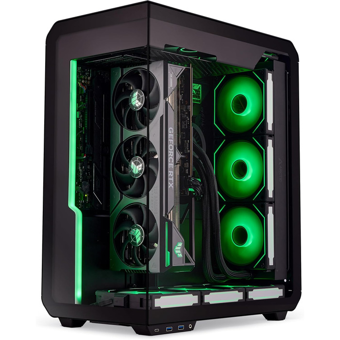 Корпус PC Ssupd Xhuttle: ATX Midi-Tower з RGB, склом Tempered, підтримка 10 вентиляторів та радіаторів до 360 мм