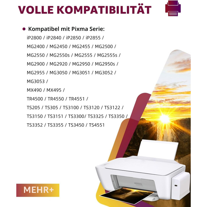 Картриджі для принтера Canon 545 546 XL (PG-545 / CL-546 XL) сумісні, Multipack для Pixma TS3400, TS3100, TS3300, TR4500, MG2500, MX495