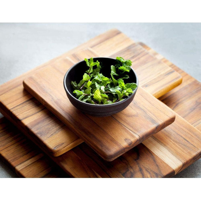 Teak Haus Cutting Board 35x24x1.4cm, Wood, Brown, 35 x 24 x 1.4 cm 35 x 24 x 1.4 cm Brown