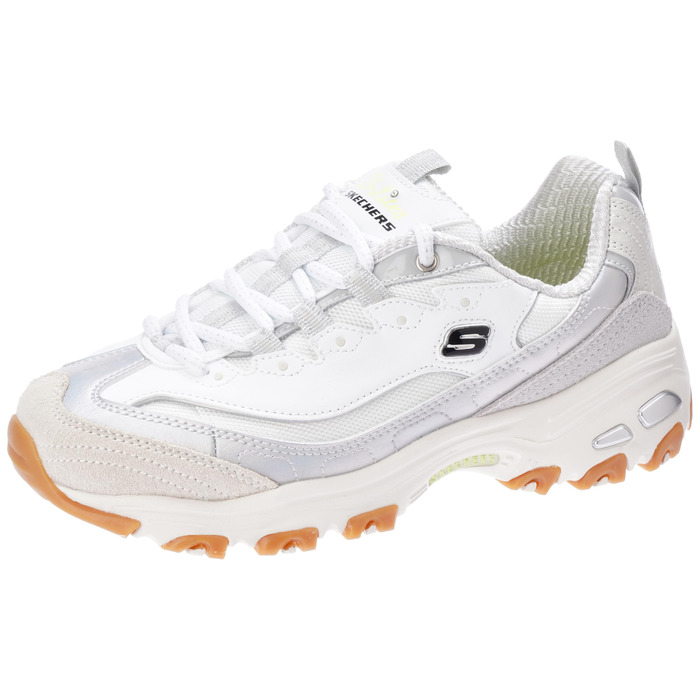 Кросівки Skechers D'Lites Fresh Start для жінок з Memory Foam, чорно-білі, EU 40, білий/сірий