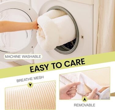 EWOOFUN Large Cat Hammock Window Perch - Removable Thick Cover - Foldable, Stable, 4 Strong Suction Cups, Holds 18kg (White), (Camel, M)