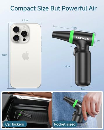 Електричний пилосос для чищення ПК - бездротовий Air Duster W03-2 з акумулятором 6000mAh, щіткою та USB-зарядкою для ноутбуків та електроніки