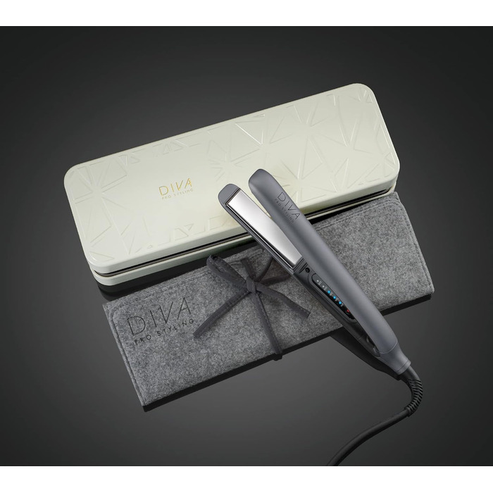 Випрямляч для волосся Diva Pro Styling Precious Metals Touch - Titanium PRO202