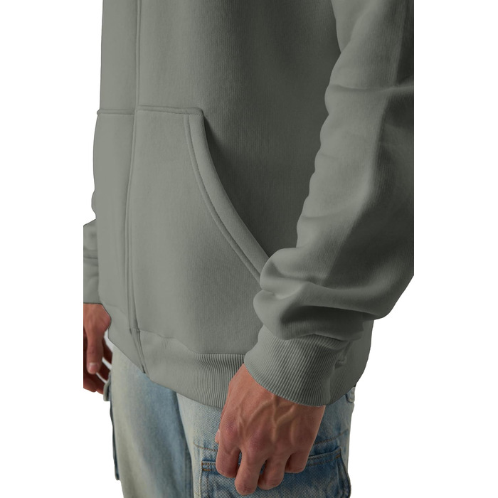 Світшот з капюшоном Smith & Soo для чоловіків – спортивна куртка, світшот з довгими рукавами, фітнес, тренування, худі, сірий (M)