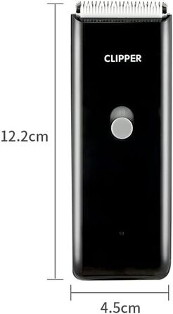 Електрична машинка для стрижки собак Favrison, для собак та котів, USB, бездротова, водонепроникна (чорний)