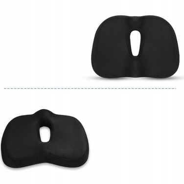 Ортопедична подушка для сидіння з ефектом пам'яті (Memory Foam), профільна, велика