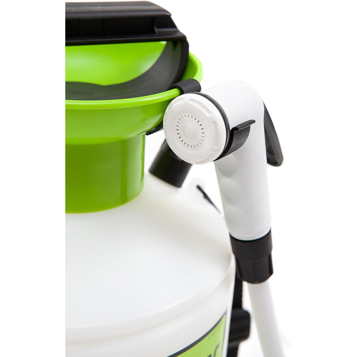Epocaspa 8311.S00 Portable Shower, Plastic, 7L, Transparent / Green / Black