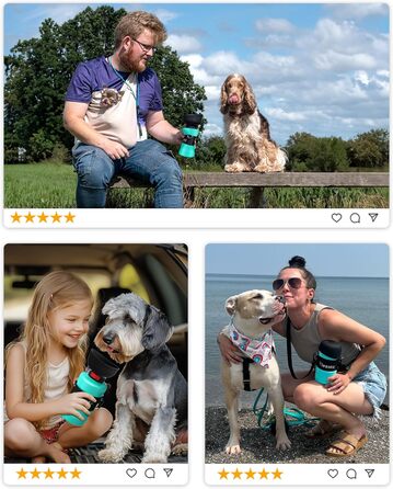 Складана пляшка для води для собак Lesotc 800 мл, блакитний колір, для прогулянок, подорожей та кемпінгу