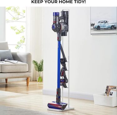 Підставка для пилососів Dyson: V15, V12, V11, V10, V8, V7, V6, DC58, DC59, DC62, DC74. Органайзер для акумуляторних пилососів Dyson. Рамка-тримач (S3189)