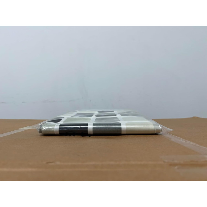 Шторка для душу DUFU, водовідштовхувальна, миється | Швидковисихаюча поліестер, 12 гачків | Напівпрозора захисна шторка для ванни (180x200 см, Темно-сірий) (Мозаїка 180x200 см)