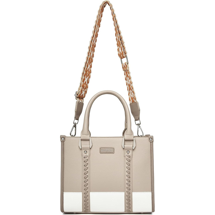 Сумка жіноча Miss Lulu середнього розміру через плече, хакі з текстурою лічі, з внутрішніми кишенями для роботи, відпочинку та повсякденного використання (4-3)