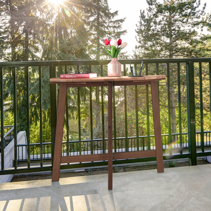 Relaxdays Half-Round Folding Table made of Wood