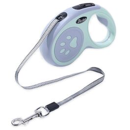 Висувна поводок для собак, 5 м, тренувальний поводок з міцної нейлонової стрічки, одноручний стопор та пауза, замок для собак маленьких та середніх порід (Рожевий) (Зелений)