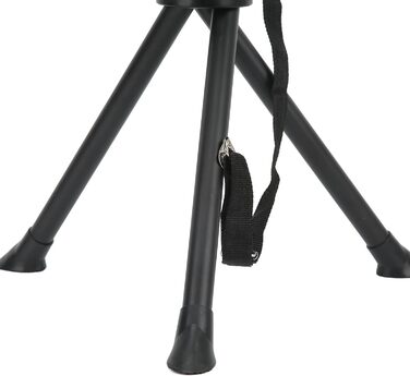 Складаний стілець-табурет, 200 кг, чорний: для риболовлі, кемпінгу, пікніків