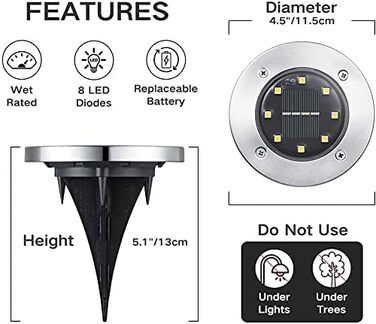 Joomer Solar Ground Lights - Set of 12