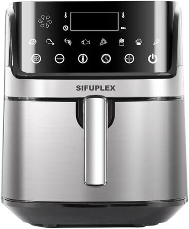 Фритюрниця Sifuplex з гарячим повітрям 6.5L з Rapid Air, сенсорне управління, 3 функції: смаження, випікання, розморожування