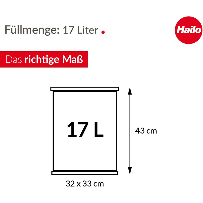 Педальний сміттєвий відро для кухні Hailo Öko uno Plus M, 17 л, сталь, з системою Soft Close, сріблястий