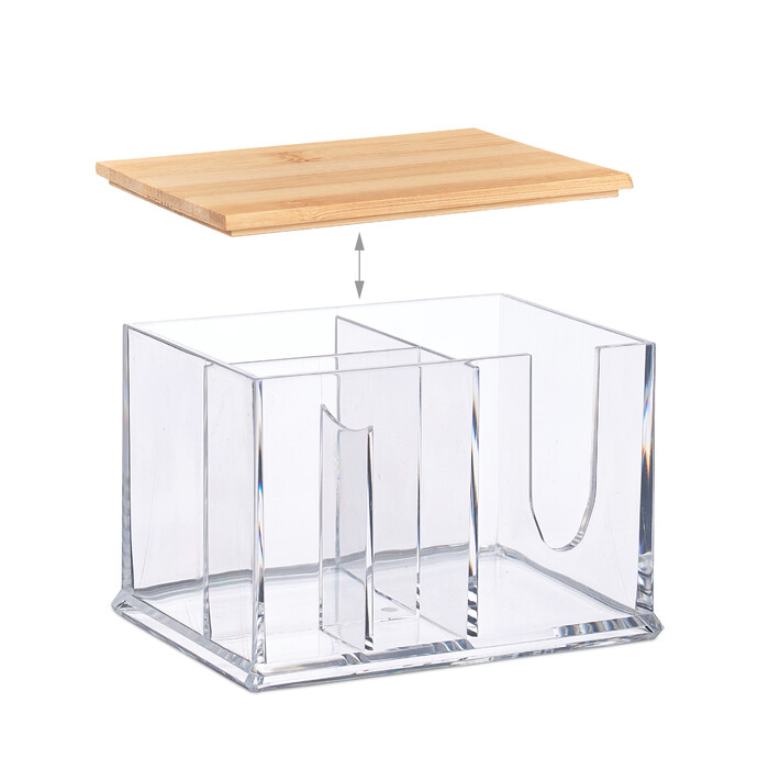 Relaxdays Cotton Swab Storage