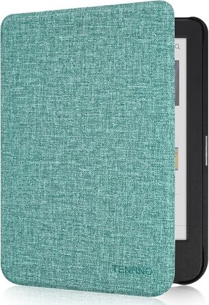 Чохол для Tolino Shine Color/Shine 5(2024)/Shine 4(2022) & Kobo Clara Colour | BW | 2E, тонкий захисний чохол з авто-ввімкненням/вимкненням (квітка) (М'ятно-зелений)