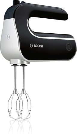 Bosch Home Appliances MFQ4885DE 2 Beaters, 2 Stainless Steel Dough Hooks, Black, 575 W Black / Chrome