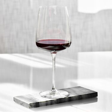 Набір келихів Krosno для білого, рожевого вина та Prosecco, 4 шт., об'єм 650/480 мл, сучасна колекція, для дому, ресторану, кухні, безпечні для миття в посудомийній машині