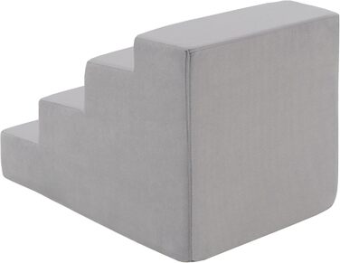 Сходинки для собак Velinda з 4 ступенями, сходи для котів, сходи для домашніх тварин, допомога у вході, пінопласт (сірий)