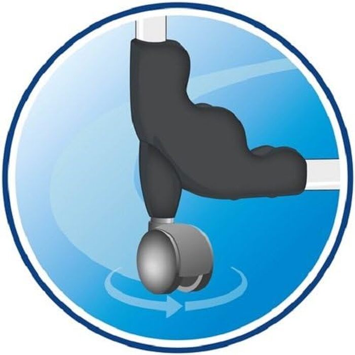 Сушарка для білизни Vileda Mixer 4, сталева розсувна сушарка на 4 ярусах, довжина мотузок 40 м, на колесах