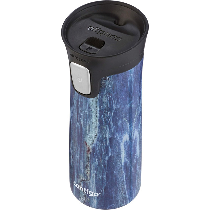 Термокружка Contigo Pinnacle Autoseal, 420 мл, нержавіюча сталь, з функцією Autoseal, для кави з собою, BPA-free, Blueslate
