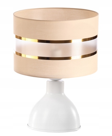 Настільна лампа Skylighting Vire Mat, безбарвна, бежева, жовта, 60 Вт