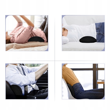 Ортопедична подушка під поперек з ефектом пам'яті (Memory Foam) для сну, авто та крісла