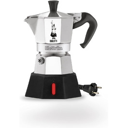 Електрична кавоварка Bialetti Moka Elettrika, 2 чашки, алюміній
