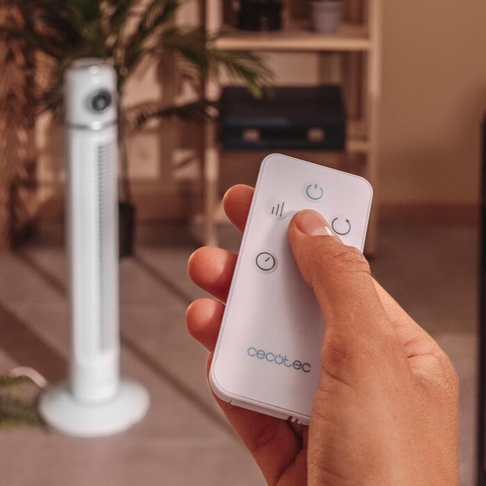 Вентилятор Cecotec EnergySilence 1090 Skyline Retro Smart Green - 81 см, 40 Вт, LED дисплей, керування та пульт, 3 швидкості, 3 режими, таймер 12 годин, осциляція 72º, зелений