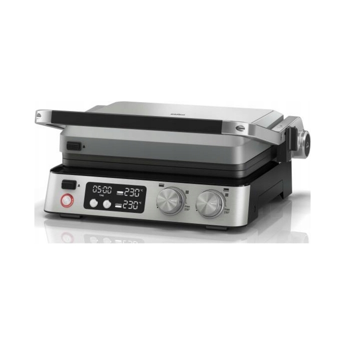Електричний контактний гриль Braun MultiGrill 7 CG7044, сріблястий/сірий, 2000 Вт