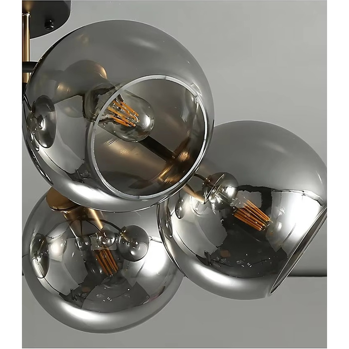 Підвісна люстра Krislamp MEGAN, 6 точок світла, цоколь E27